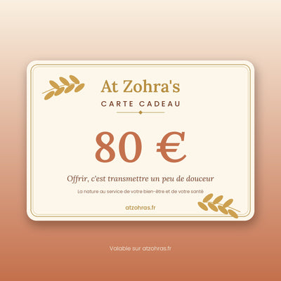 Cartes Cadeaux At Zohra’s