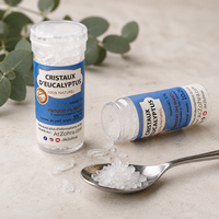Cristaux d'Eucalyptus purs, inhalation décongestionnante naturelle