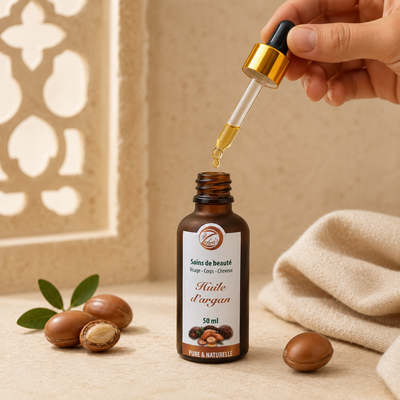 Huile d'Argan Bio Coopérative 100% pure. Nutrition et réparation capillaire /peau