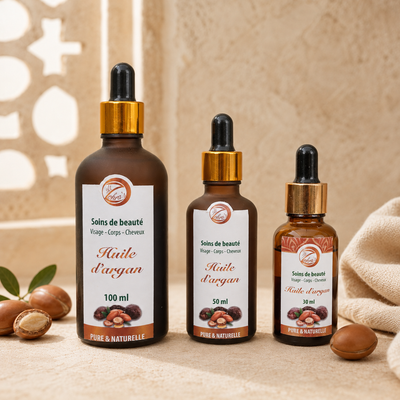 Huile d'Argan Bio Coopérative 100% pure. Nutrition et réparation capillaire /peau