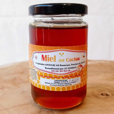 Miel bio cactus euphorbiacée du Maroc